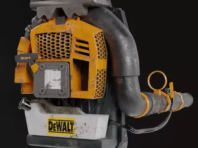 Leaf Blower PBR 3D model