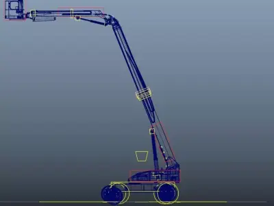 JLG 1500SJ Telescopic Boom Lift 3D model