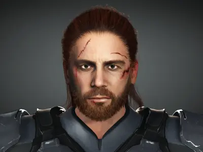 Realistic  and  Rigged Character Game Ready  3D model