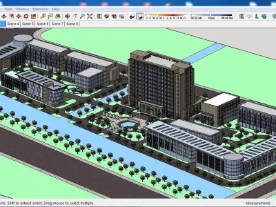 Sketchup Office building G4 3D model