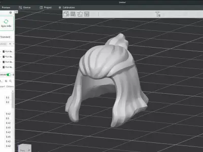 Custom3Dprint Minifigure Accessory - Minifigure Hair S3 - 04 3D print model