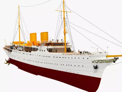 TCG SAVARONA  YACHT 3D model