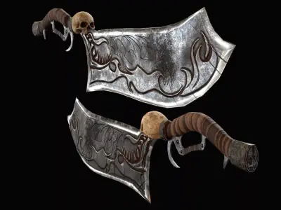 Butcher Skull Cleaver Low-poly 3D model