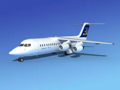 BAe 146-300 Ansett Australia 3D model