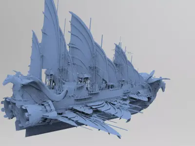 Eagle Fang Grand master Ship 3D model