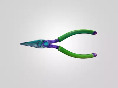 Stylized Precision Grip Tool - Game Ready 3D Model Free low-poly 3D model