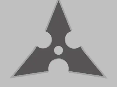 Shuriken Ninja Star Pack 3D Model Weapons 3D model