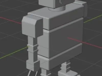 Robot Low-poly 3D model 26
