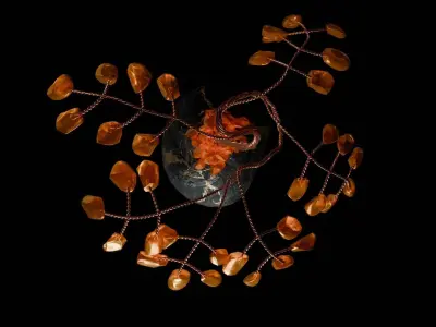 Amber Tree Free low-poly 3D model