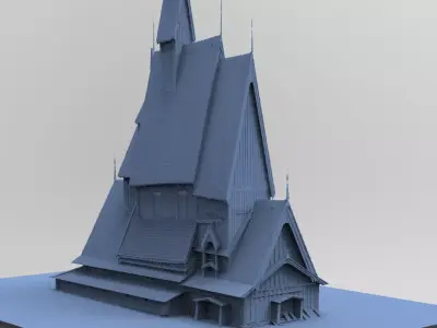 Viking big house 5 3D model