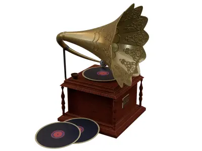 Gramophone 3D model 5