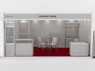 Octanorm Stall Setup 3D model