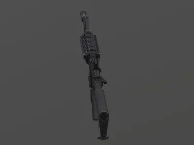 M4 Carbine Free low-poly 3D model