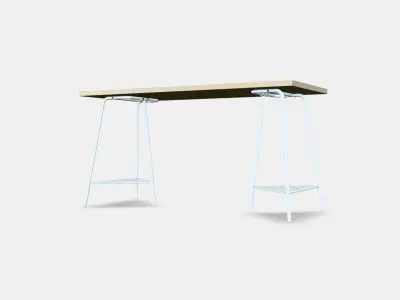 TARGET PROTECTION - ATTACK Desk Low-poly 3D model