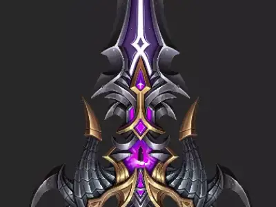 Pack With 30 Fantasy Swords - Part 12 Low-poly 3D model