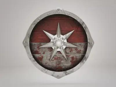 Viking Shield 3D model 4