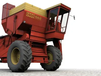 JI CASE 1660 1968 3D model