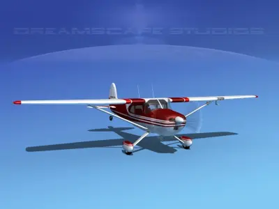 Cessna 170 V02 3D model