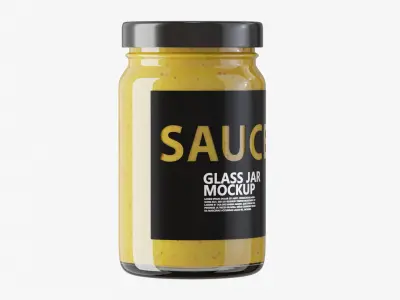 Sauce Jar Bottle 3D model