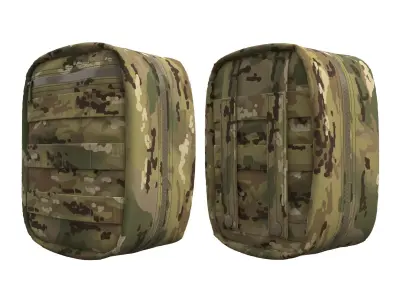 Military Tactical Utility Pouch v1 - Marvelous Designer 3D model