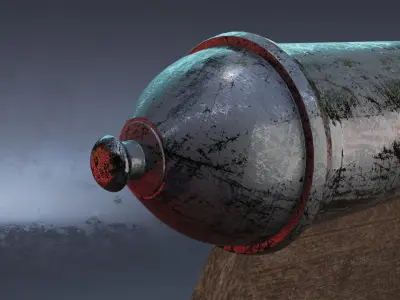 3D cannon model 3D model