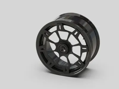 Rims wheel tuning part carbon 3D model