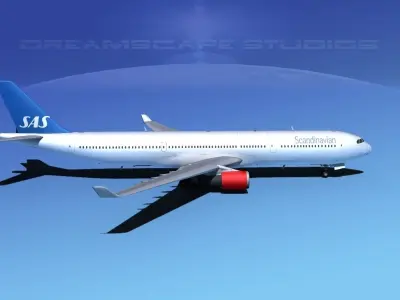 Airbus A330-300 SAS 3D model