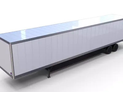 Box Semi Trailer 3D model