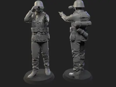 GermanSoldier WW2 3D print model