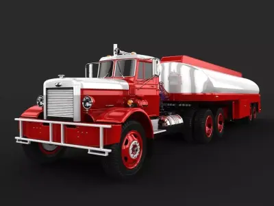 peterbilt 281 - duel tribute 3D model