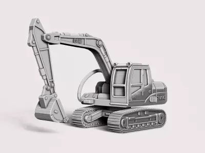 Crawler Excavator RoZ 3D print model