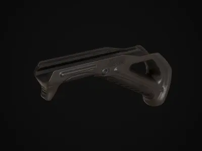 PBR Tactical Front Grips Pack Low-poly 3D model