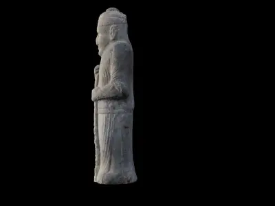 Korean Traditional Guardian Statue   3D model