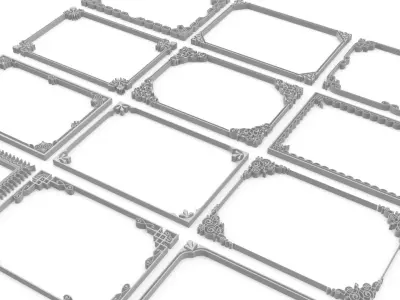 Decorative Frames 01 -  3D model