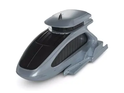 Cruising Houseboat 3D model