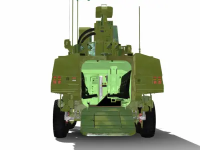 MOWAG PIRANHA lllC 8X8 UT30 BR Low-poly 3D model