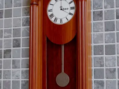 Pendulum Clock Low-poly 3D model