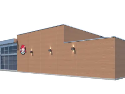 Retail-045 Wendys-003 3D model