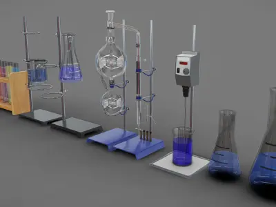 Chemistry Tools  Low-poly 3D model
