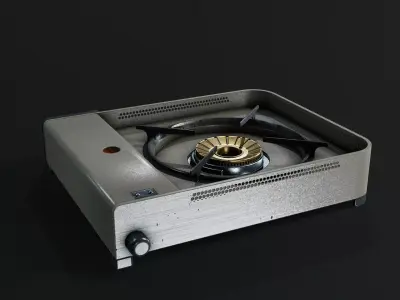 Portable Stove - PBR Game Ready Low-poly 3D model purchase