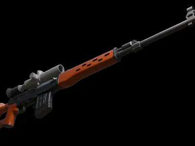 SVD Dragunov 3D model