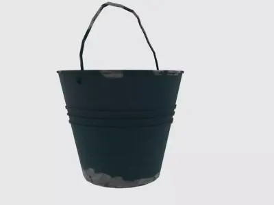 rusty Bucket  Free low-poly 3D model