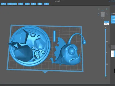 LANTERN FISH Free 3D print model