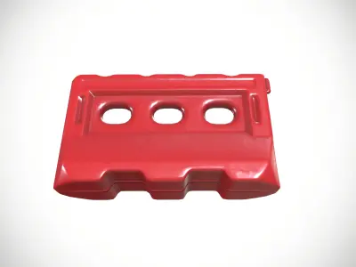 Barrier 2 Low-poly 3D model purchase