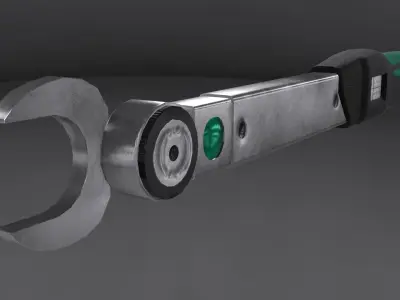 Torque Wrench Ratchet Low-poly 3D model