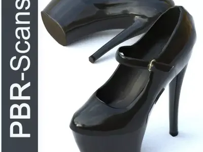 High Heel Low Poly Low-poly 3D model