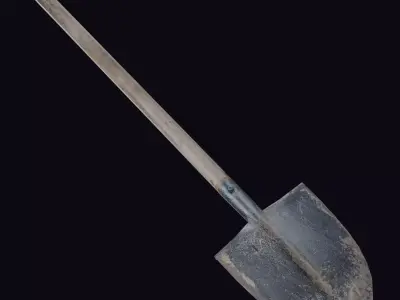Shovel Realistic Free low-poly 3D model