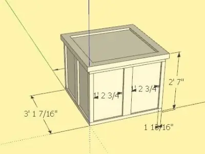 wooden box Free 3D model