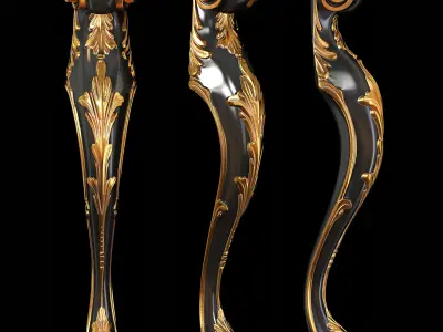 Classic leg 029 3D model
