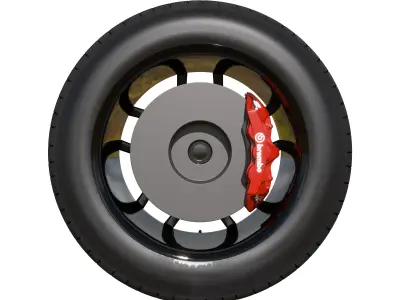 A3DPRO - Borbet Y 18 Continental PC7 3D model